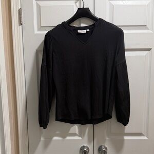 Black V-Neck Women's Tunic